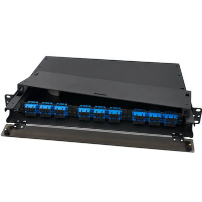 Qualità  OS2 MPO MTP Patch Panels UPC Duplex LGX Adapter SC Fiber Patch Panel fabbrica