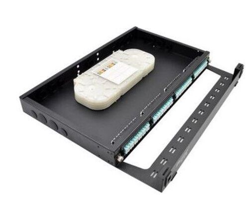 19" supporto di scaffale del modulo della cassetta della fibra di LC 1U dei quadri d'interconnessione di FTTH MPO MTP