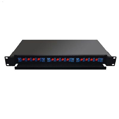 i 19" 24 centri dell'interno a fibra ottica del supporto di scaffale del quadro d'interconnessione del porto 1U ODF 24