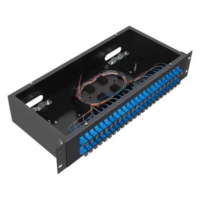 Il pannello componenti elettrici a fibra ottica fisso di ODF 2U tormenta il quadro d'interconnessione montato
