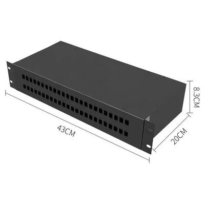 adattatore di fibra ottica di Fc del supporto di scaffale di recinzione della scatola del pannello componenti elettrici 2U