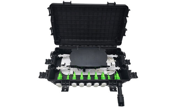 Sc a fibra ottica impermeabile IP68 2 della scatola terminale di FTTB IN 2OUT 48Core 16Port