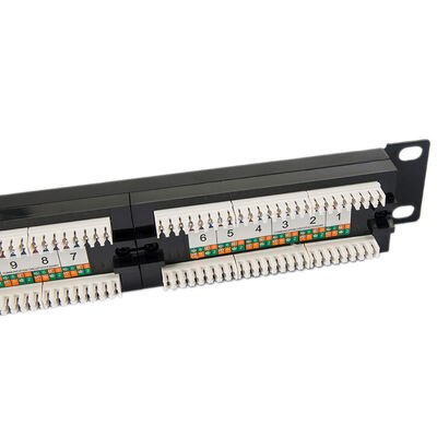 quadri d'interconnessione Unshielded trapezoidale in bianco del porto CAT5E del quadro d'interconnessione 1U 24