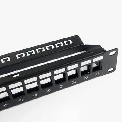 Quadro d'interconnessione Unshielded in bianco del porto RJ45 24 1U del quadro d'interconnessione della rete
