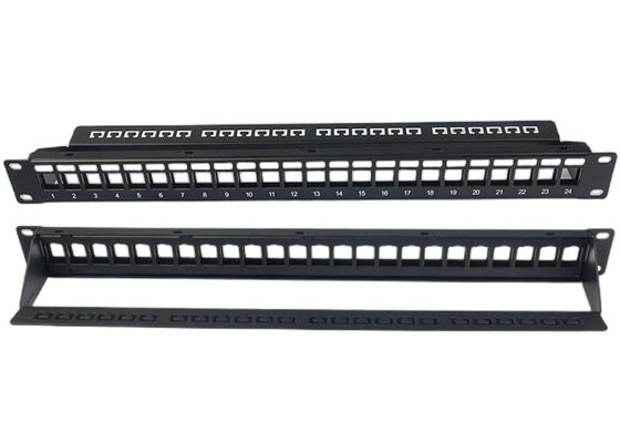Quadro d'interconnessione Unshielded in bianco del porto RJ45 24 1U del quadro d'interconnessione della rete