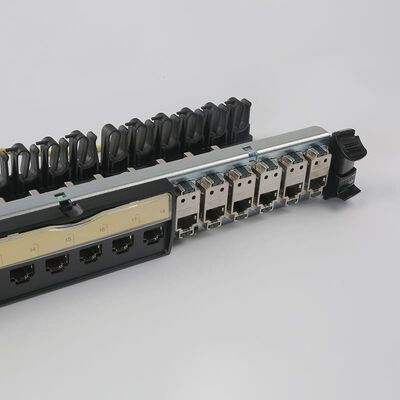 Quadro d'interconnessione integrato del porto del quadro d'interconnessione della rete di UTP RJ45 1U 24