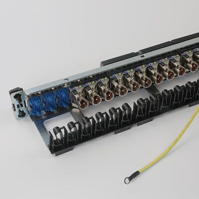 Quadro d'interconnessione integrato del porto del quadro d'interconnessione della rete di UTP RJ45 1U 24