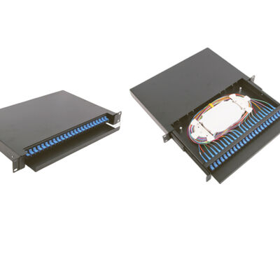 Contenitore per montaggio su rack 1U da 19 pollici 430x200x46mm 24 porte