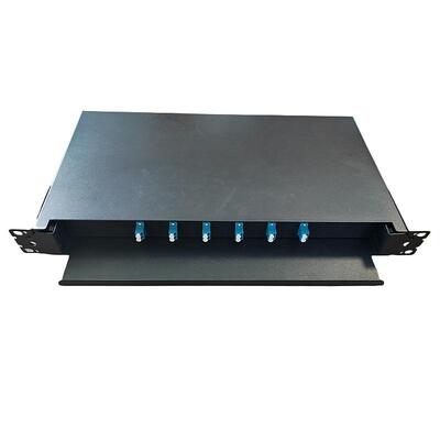 Colore a fibra ottica duplex del nero del quadro d'interconnessione di LC dei 48 centri