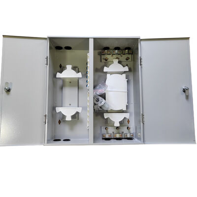 Montaggio a parete 72 Fibra di distribuzione ottica Quadro metallico doppia porta doppia serratura