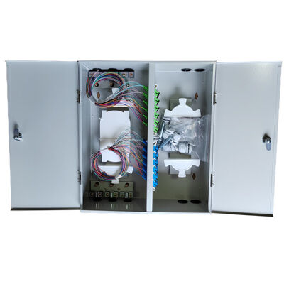 Montaggio a parete 72 Fibra di distribuzione ottica Quadro metallico doppia porta doppia serratura