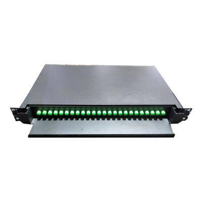 24C FC APC Fiber Count Optical Patch Panel per la fibra G652D / G657A1