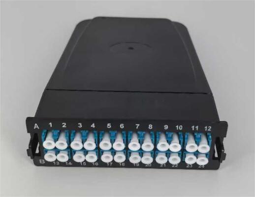 24 nuclei MPO-LC MTP-LC SM OM3 OM4 Om5 cassette breakout Moduli di plastica