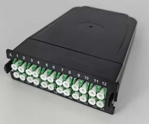 24 nuclei MPO-LC MTP-LC SM OM3 OM4 Om5 cassette breakout Moduli di plastica
