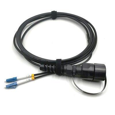 Cavo patch in fibra corazzato impermeabile per esterni FTTA ODVA LC-DLC UPC APC da 5,0 mm